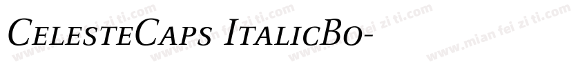 CelesteCaps ItalicBo字体转换